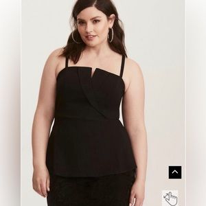 Surplice Peplum Top